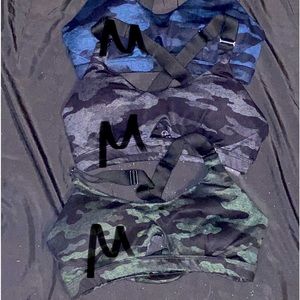 Bombshell leggings. Camo. Tops and bottoms. Ready to look the part.